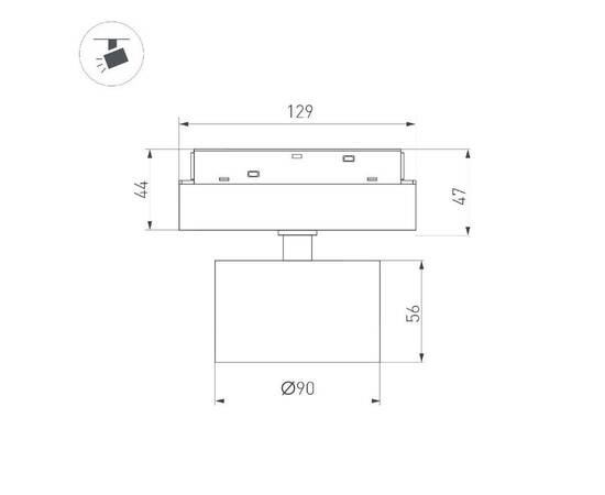 Трековый светодиодный светильник Arlight Mag-Orient-Rondo-R90-9W Day4000-Mix 048349 (#акция#), изображение 3