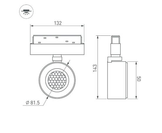 Трековый светодиодный светильник Arlight Mag-Orient-Point-R80-12W Day4000-Mix 047143 (#акция#), изображение 6