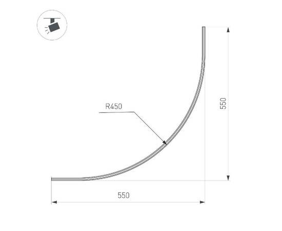 Шинопровод Arlight Mag-Microcosm-Track-1115-ARC-R900 043248 (#акция#), изображение 2