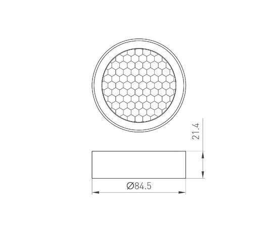 Фильтр сетчатый Arlight LGD-Honeycomb-Ring-R85 046765 (#акция#), изображение 2