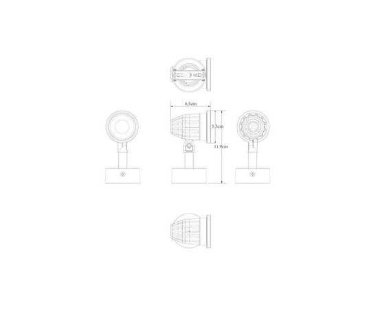 Уличный настенный светодиодный светильник Arte Lamp Elsie A1127AL-1BK, изображение 2