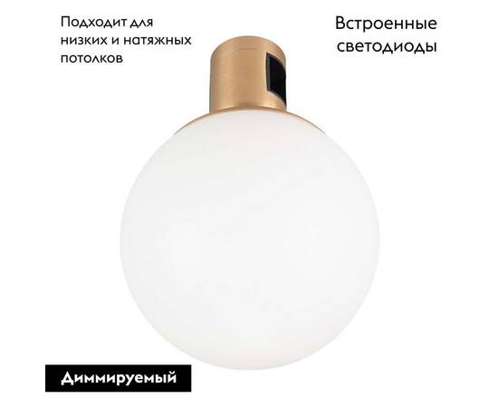 Трековый светодиодный светильник Arlight Art-Apriori-Sfero-R120-5W Warm3000 039289 (#акция#), изображение 2