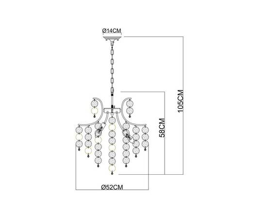 Подвесная люстра Arte Lamp Pipirima A4089LM-6AB, изображение 2