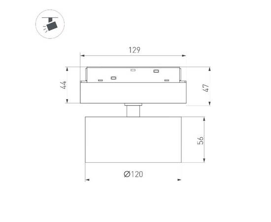 Трековый светодиодный светильник Arlight Mag-Orient-Rondo-R120-15W Day4000-Mix 048356 (#акция#), изображение 2