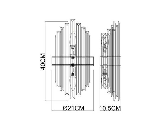 Настенный светильник Arte Lamp Fedelta A1068AP-2PB, изображение 2