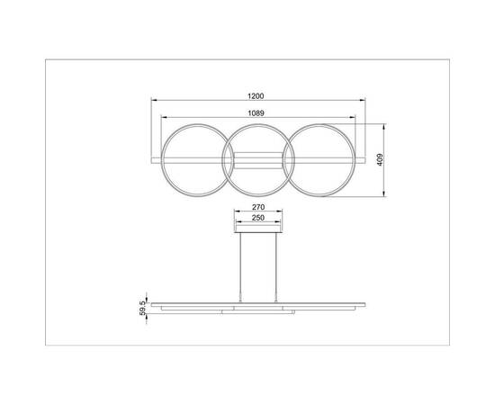 Подвесной светодиодный светильник Arte Lamp Fluido A3913SP-24BK, изображение 2