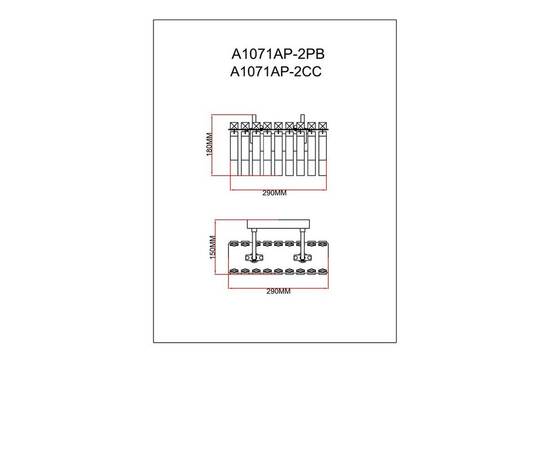 Настенный светильник Arte Lamp Mayotte A1071AP-2PB, изображение 2