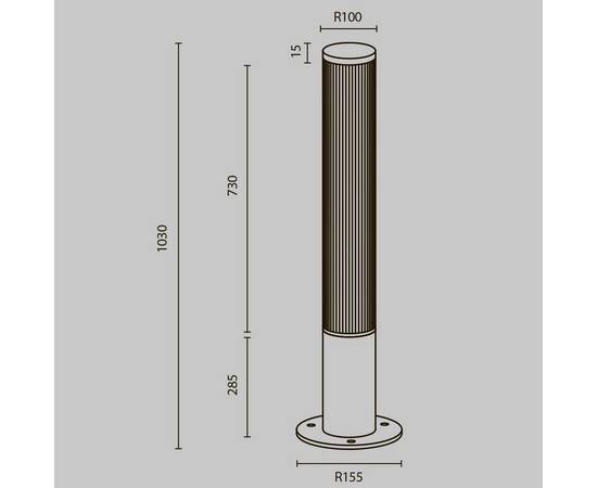 Уличный светодиодный светильник Maytoni Ster O467FL-L50B3K, изображение 2