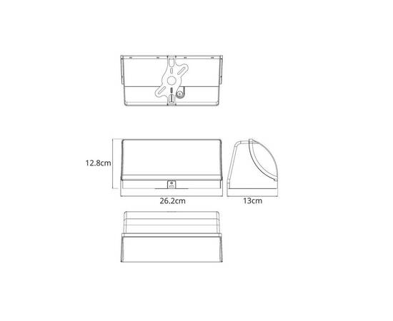 Уличный настенный светодиодный светильник Arte Lamp Ferro A2920AL-1BK, изображение 2