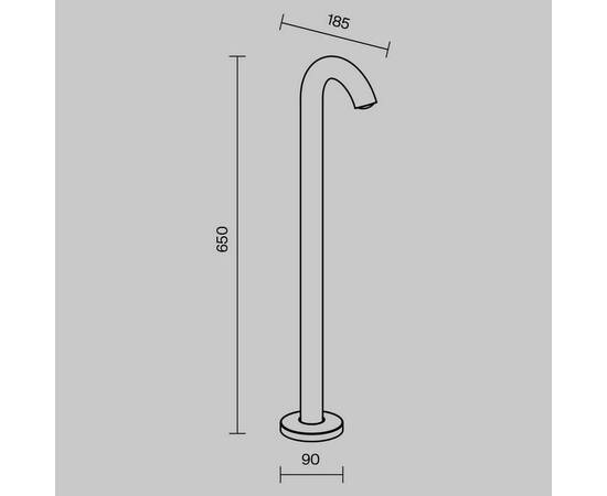 Уличный светодиодный светильник Maytoni Lumi O476FL-L4GF3K, изображение 2
