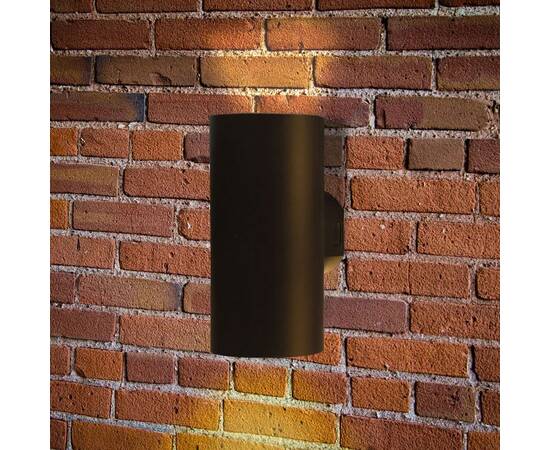 Уличный настенный светодиодный светильник Arte Lamp Alcyone A6109AL-2BK, изображение 3