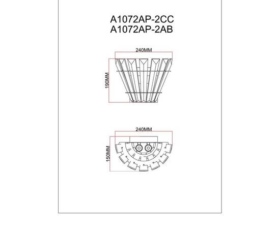Настенный светильник Arte Lamp Florizel A1072AP-2AB, изображение 2