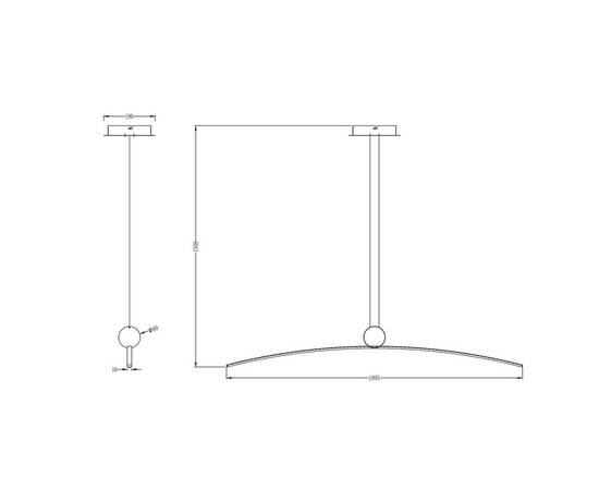 Подвесной светодиодный светильник Arte Lamp Arno A3362SP-25BK, изображение 2