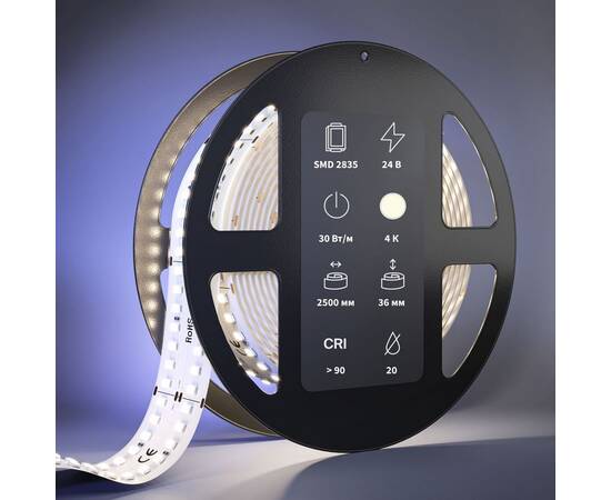 Светодиодная лента Maytoni 30W/m 280LED/m 2835SMD дневной белый 2,5M 201118, изображение 3