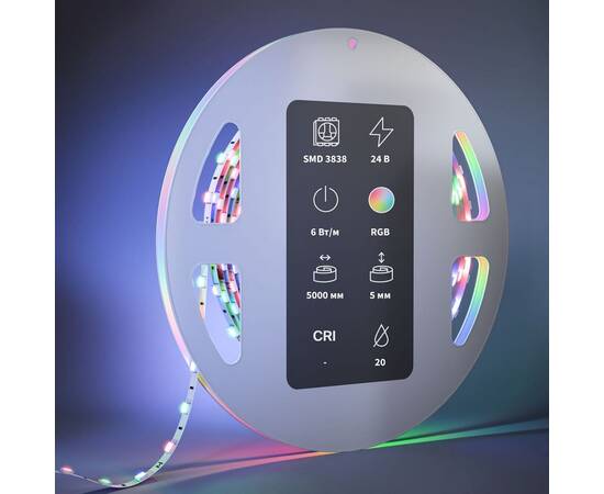 Светодиодная лента 6W/m 60LED/m 3838SMD RGB/RGBW 5M 201129, изображение 3