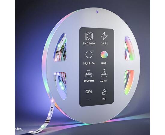 Светодиодная лента Maytoni 14,4W/m 60LED/m 5050SMD RGB/RGBW 5M 201139, изображение 3