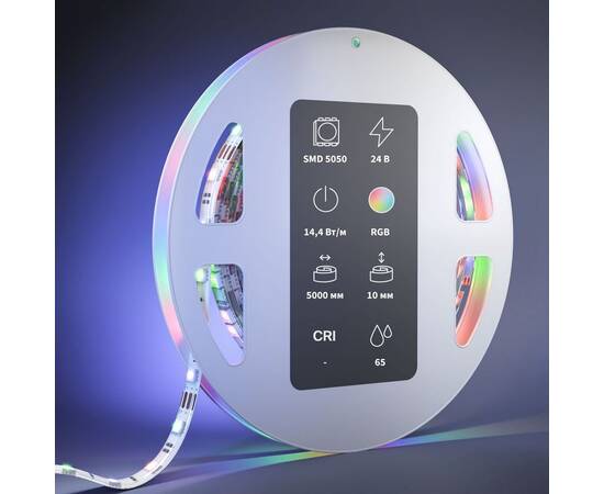 Светодиодная влагозащищенная лента Maytoni 14,4W/m 60LED/m 5050SMD RGB/RGBW 5M 201140, изображение 3