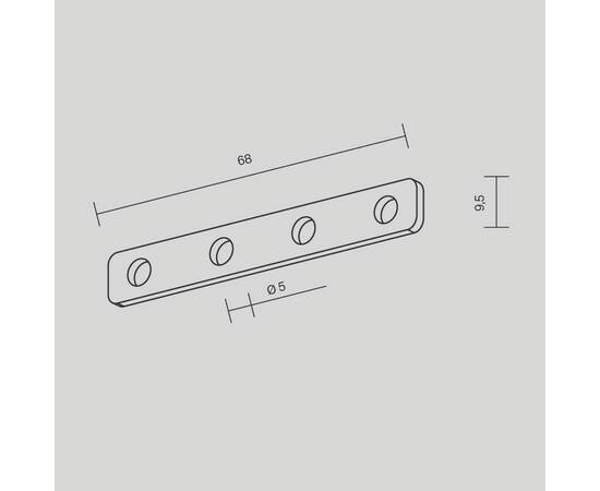 Комплект прямых соединителей Maytoni Technical Exility Busbar (4 шт) TRA034D-C-42S, изображение 2
