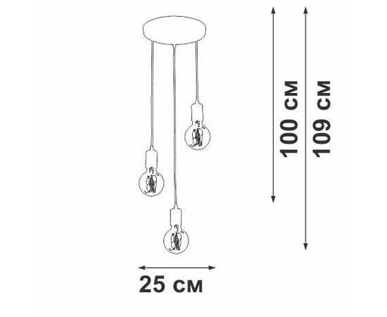 Подвесная люстра Vitaluce V2849-1/3S, изображение 3