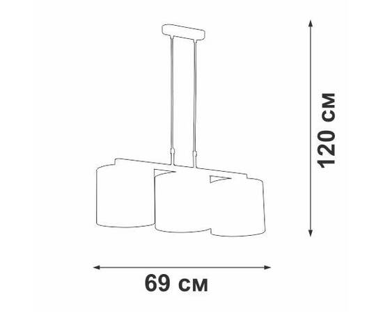 Подвесная люстра Vitaluce V2882-1/3S, изображение 3