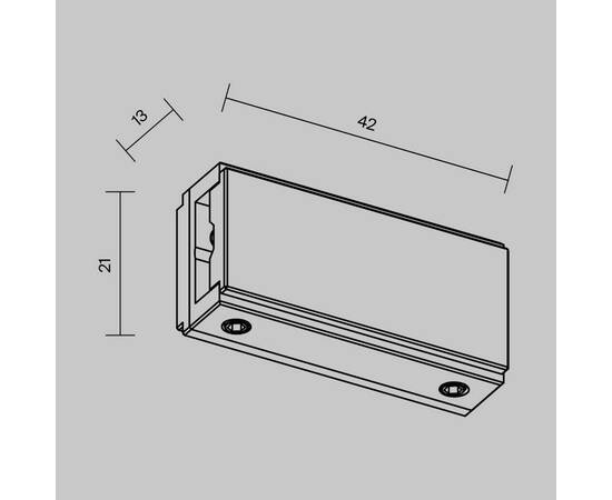 Коннектор прямой Maytoni Technical Flexity TRA200IPC-11B, изображение 2