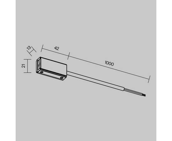 Ввод питания Maytoni Technical Flexity TRA200B-11B-100, изображение 2