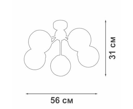 Потолочная люстра Vitaluce V3772-8/5PL, изображение 3