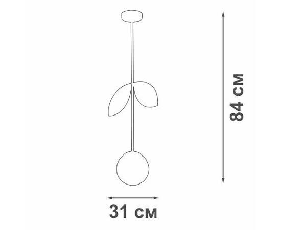 Подвесной светильник Vitaluce V3079-8/1PL, изображение 3