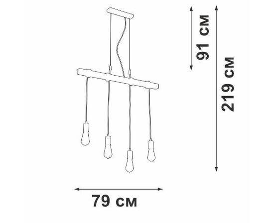 Подвесной светильник Vitaluce V47160-1/4S, изображение 3
