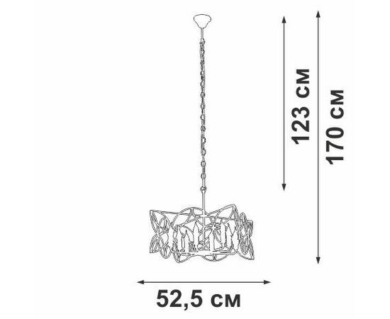 Подвесная люстра Vitaluce V3008-8/8, изображение 3