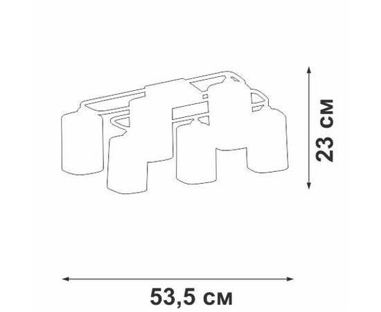 Потолочная люстра Vitaluce V3092-1/6PL, изображение 3