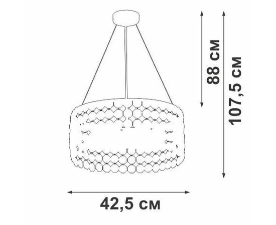 Подвесная люстра Vitaluce V5329-8/6S, изображение 3