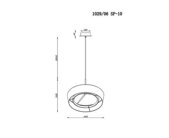 Подвесной светодиодный светильник Divinare Alma 1029/06 SP-10, изображение 2