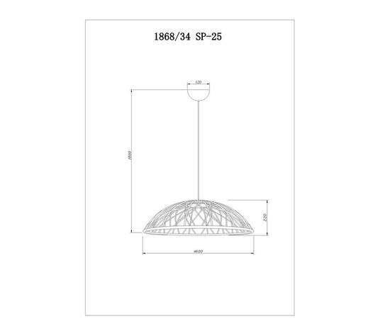 Подвесной светодиодный светильник Divinare Cervantes 1868/34 SP-25, изображение 2