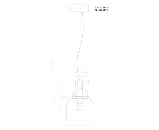 Подвесной светодиодный светильник Divinare Volturn 1243/17 SP-15, изображение 2
