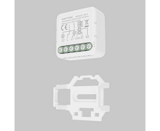Wi-Fi выключатель двухканальный (без нуля) Maytoni Technical Smart home MSN002, изображение 3