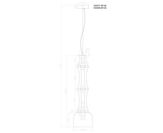 Подвесной светодиодный светильник Divinare Volturn 1243/06 SP-30, изображение 2