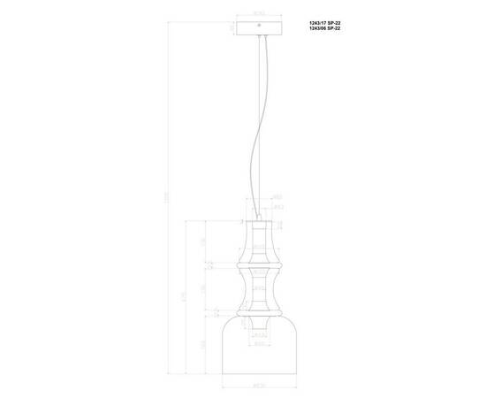 Подвесной светодиодный светильник Divinare Volturn 1243/17 SP-22, изображение 2