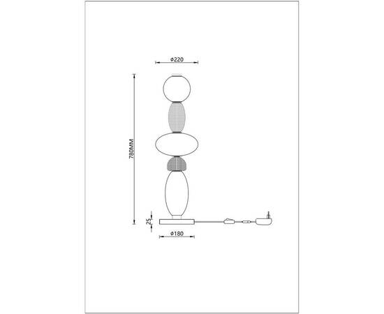 Настольная лампа Divinare Ambra 5016/17 TL-24, изображение 2