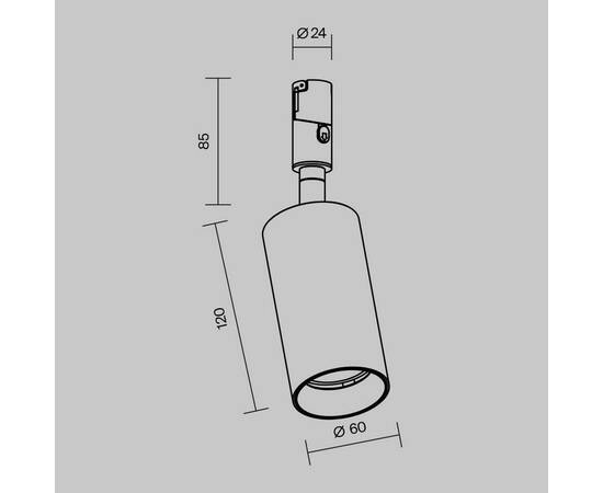 Трековый светодиодный светильник Maytoni Technical Flexity Focus Led TR201-1-15W3K-M-B, изображение 2
