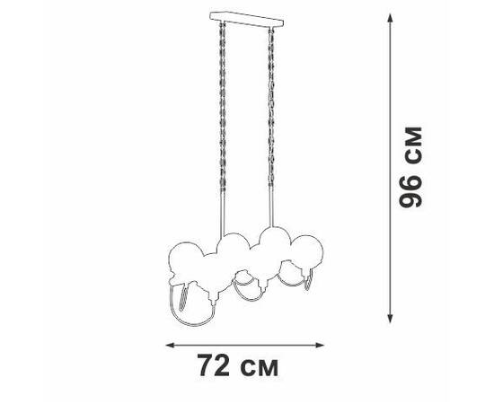 Подвесная люстра Vitaluce V2862-1/6, изображение 3