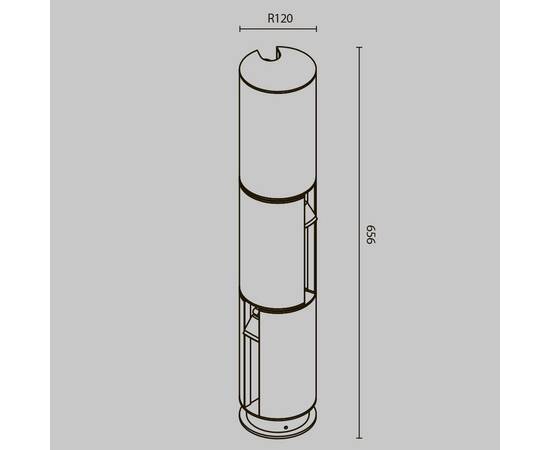 Уличный светодиодный светильник Maytoni Cave O468FL-L9B3K (#акция#), изображение 8
