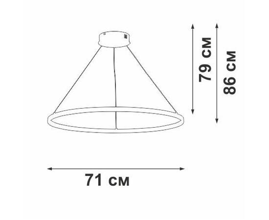 Подвесной светодиодный светильник Vitaluce V2516-8/1S, изображение 3