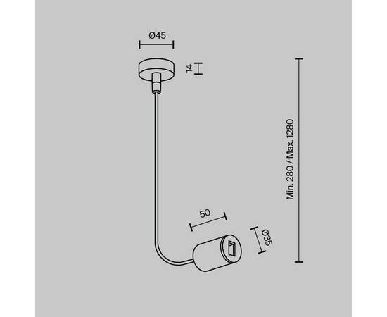 Ввод питания Maytoni Technical Flarity TRA154C-SB1-BS, изображение 2