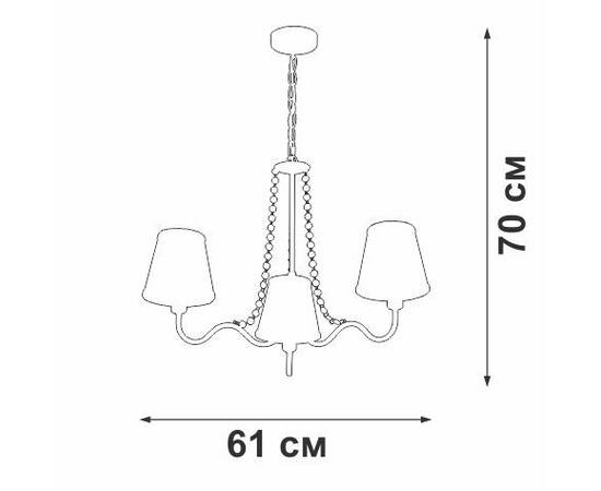 Подвесная люстра Vitaluce V1848-8/3, изображение 3