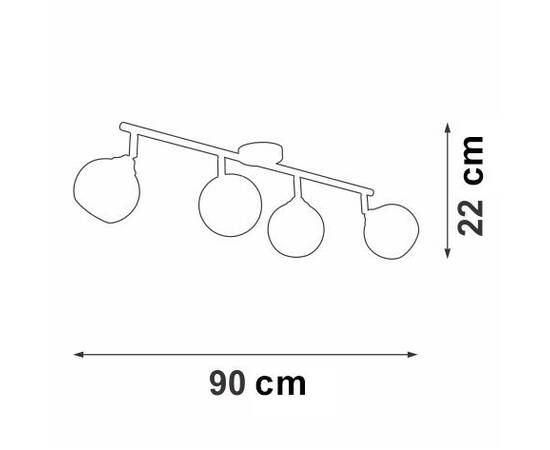 Потолочная люстра Vitaluce V4313-0/4PL, изображение 3