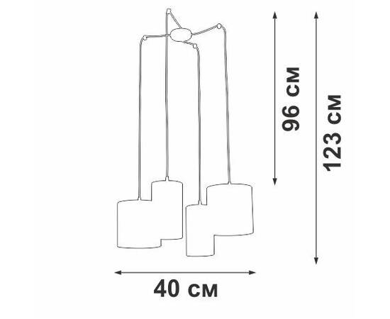 Подвесная люстра Vitaluce V3089/4S, изображение 3