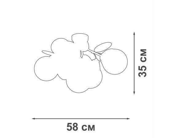 Потолочная люстра Vitaluce V3038-8/5PL, изображение 3