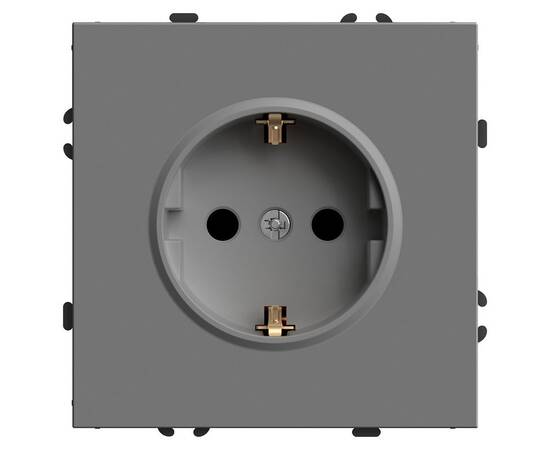 Розетка 1-местная с защитной шторкой Stekker RST16-5110-10 Эмили 49958