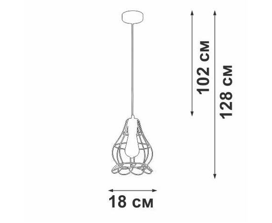 Подвесной светильник Vitaluce V2868-1/1S, изображение 3